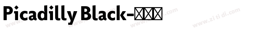 Picadilly Black字体转换